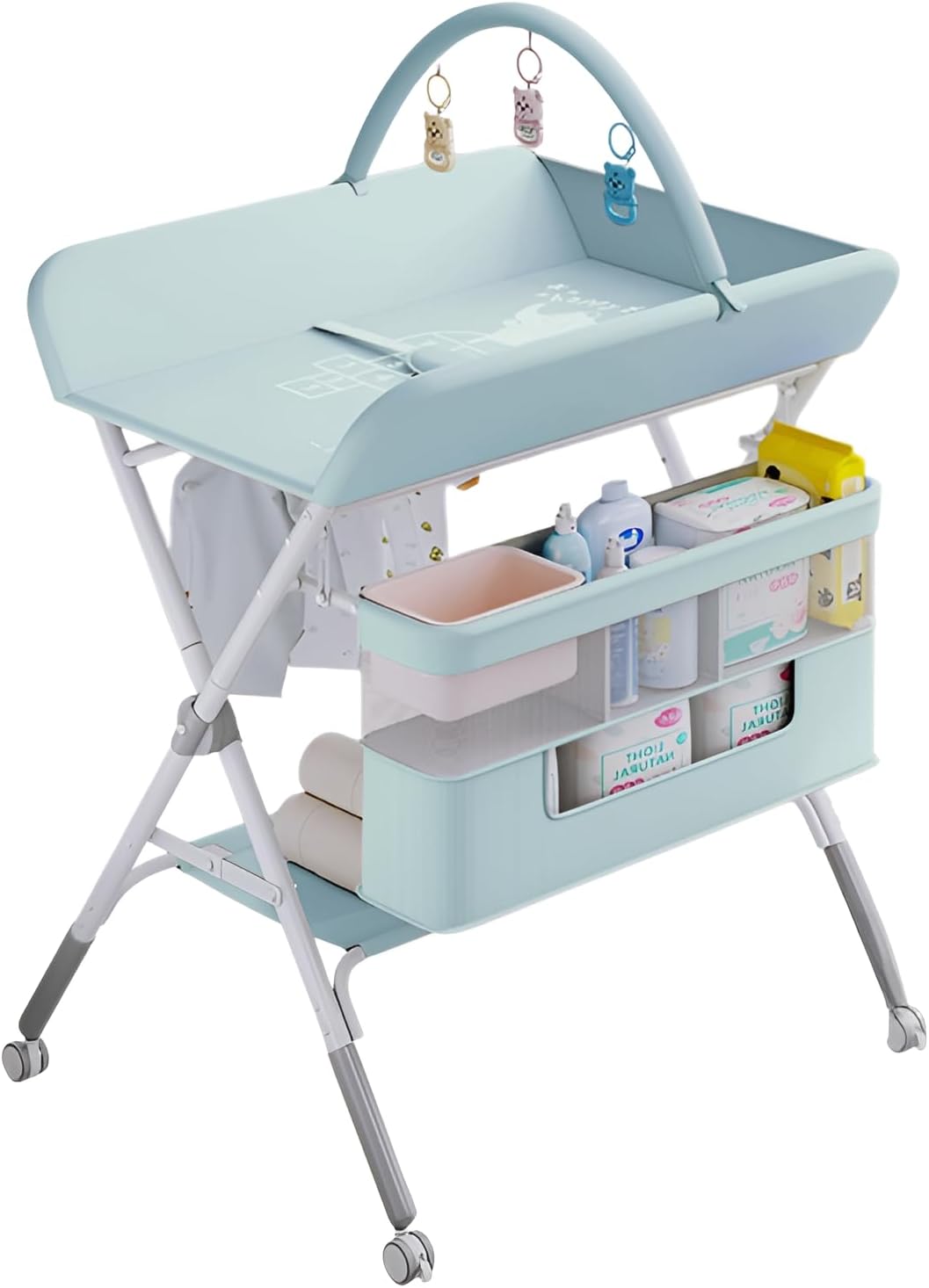 Amazon.co.jp: Maydolly オムツ交換台 オムツ換えテーブル 折り畳み